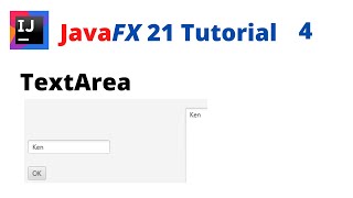 JavaFX 21 Tutorial 4  TextArea [upl. by Dnaleel]