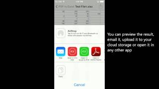 Free PDF to Excel Converter for iPad and iPhone [upl. by Tayyebeb945]