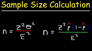 How To Calculate The Sample Size Given The Confidence Level amp Margin of Error [upl. by Aryk]