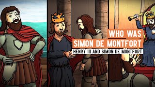 Who was Simon de Montfort  Henry III and the Second Barons War  2 Minute History [upl. by Arahas]