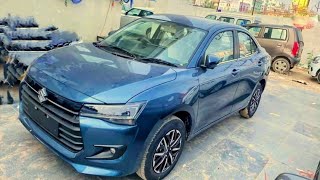 Maruti Dzire 2024 New Oxford Blue Colour Spied DealerShip [upl. by Silvan769]