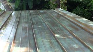 Patina Application on Copper Roof in Miami FL Part 2  Istueta Roofing [upl. by Eimmit]