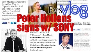 Peter Hollens signs with Sony Masterworks Im a proud wife  Evynne Hollens [upl. by Narual]