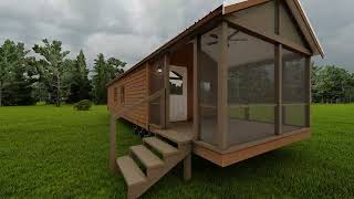 Okefenokee Park Model Cabin by Vacavia Cottages amp Cabins [upl. by Annerahs]