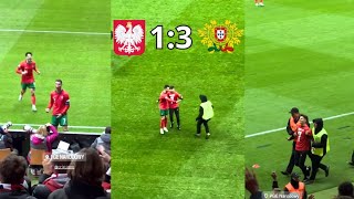 Completely Crazy Scenes At Warsaw Stadium As Ronaldo Scores Against Poland in Uefa Nations League [upl. by Assirahs821]