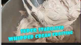 NAPAKASTABLE NA CHOCOLATE WHIPPED CREAM FROSTINGNO GELATIN RECIPENAPAKADALING I FROST SA CAKE [upl. by Bolten]