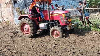 Mahindra yuvo 42 hp Tractor Stuck In Mud  Tractor Farming [upl. by Aisatna852]