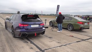 1000HP Audi RS6 Avant C8 vs BMW M5 F90 Competition [upl. by Analahs360]