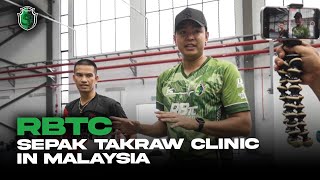 quotนักรบมังกรสอนน้องที่มาเลเซียquot Rbtc sepak Takraw Clinic In Malaysia [upl. by Assitruc]