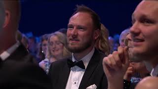 Idrottsgalan 2019 årets lag Herrstafettlaget skidskytte [upl. by Rodnas]