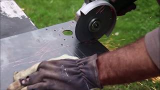 Drill press sander grinder polisher reusing broken angle grinder [upl. by Lally]