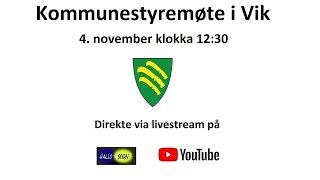 Kommunestyremøte i Vik 4 november 2024 [upl. by Halueb]