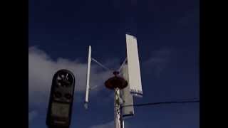 vawt wind turbine  speed test [upl. by Egamlat]