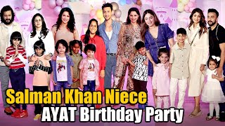 UNCUT Arpita Khan Daughter AYAT Sharma Birthday Celebration 2023  Starkids Salman Khan Bhanji Bday [upl. by Laith]