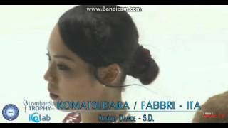 Misato KOMATSUBARA  Andrea FABBRI SD Lombardia Trophy 2015 [upl. by Fugere]