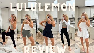 Best Things To Buy From Lululemon  Lululemon Review Haul amp Try On Lululemon align leggings [upl. by Nauqad]