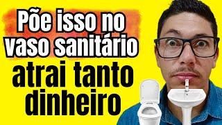 JOGUE APENAS ISSO NO VASO SANITÃRIO QUE ATRAI TANTO DINHEIRO [upl. by Fawnia]