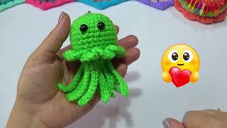 Medusa Amigurumi llavero o colgante FACIL [upl. by Rentschler]