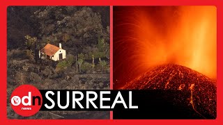 LONE House Untouched by La Palma Eruption [upl. by Anale]