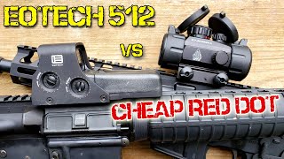 Eotech 512 vs Leapers UTG cheap red dot sight [upl. by Steffane]