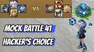 NEW MOCK BATTLE 41  HACKERS CHOICE  SCHEINKAMPF  KAMPFTRAININGSPLATZ  summonerswar [upl. by Ettesel]