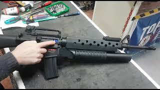 FUSIL EampC M16A3 CON M203 SCARFACE AIRSOFT REPLICA [upl. by Devondra445]