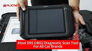 XTOOL D9S D9 Automotive Diagnostic Tool ECU Coding Topology Map Key Programming BiDirectional Tool [upl. by Hannazus349]