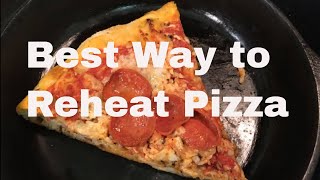 Best Way to Reheat Pizza on the Stove Never Use A Microwave [upl. by Adelice]