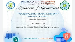 Data privacy day certificate how to download step by step in Bengali ll with download link ll [upl. by Eah]