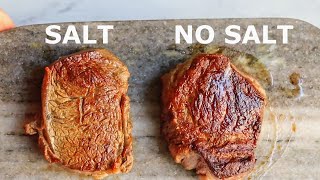 Why I STOPPED Salting my STEAKS and YOU should DO IT too [upl. by Adnirim]