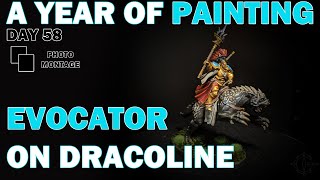 A Year of Painting Day 58 Evocator on Celestial Dracoline [upl. by Temp]