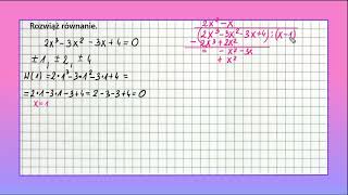 RÓWNANIA WIELOMIANOWE trudniejsze przykłady 4 [upl. by Eiramaliehs]