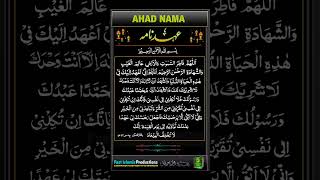 AHAD NAMA ahadnama shorts quranrecitation islamicproductions viralvideo [upl. by Ayekan]