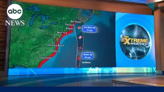 Storm watches for coastal New England as Hurricane Lee moves in l GMA [upl. by Cardie77]