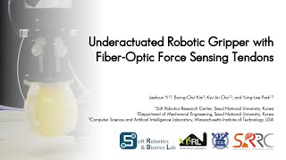 Underactuated Robotic Gripper With FiberOptic Force Sensing Tendons [upl. by Camfort]