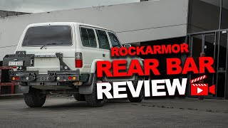 Rockarmor Rear Bar Wheel Carrier Review [upl. by Illib]