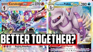 Is Ceruledge ex BEST WITH Palkia VSTAR  Even more ways to win  Pokemon TCG Deck List  Matches [upl. by Rehpotsyrhc649]