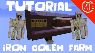 Tutorial Iron Golem Farm for Minecraft 112 [upl. by Odie]