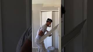 Pro painting tips Spraying a bed room under 8 mins [upl. by Ellimaj]