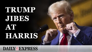 IN FULL Donald Trump slams Kamala Harris during Michigan speech [upl. by Lerraf438]