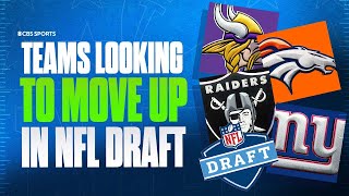 2024 NFL DRAFT Vikings Broncos Raiders amp Giants In Market To Trade Up For QB I CBS Sports [upl. by Gluck]