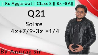 Solve 4x793x 14 [upl. by Nob]