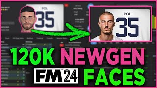 HOW TO DOWNLOAD 120K FREE NEWGEN FACES FOR FM24 and NewGan Manager tutorial [upl. by Ecnadnak]