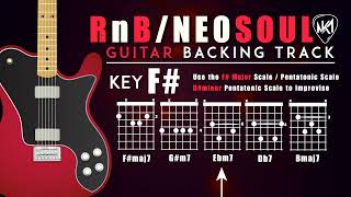 NEO SOUL GUITAR Backing Track in F 🎸 75 BPM [upl. by Ahsiak]