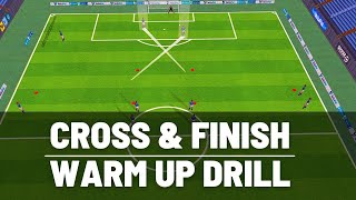 Crossing amp Finishing Drill  U13 U14 U15  FootballSoccer  2021 [upl. by Livia]