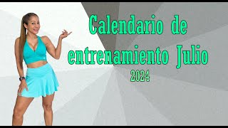 Calendario de entrenamiento Julio 2024 [upl. by Akciret]