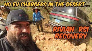 Electric OffRoading Fail  Rivian R1 Stuck in Sedona [upl. by Thessa893]