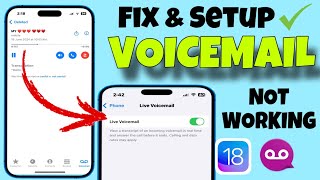 Fix iPhone Voicemail Not Working  How To Setup Voicemail On iPhone In India  Voicemail Greeting [upl. by Haidedej176]