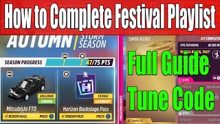 Forza Horizon 5 How to Complete Festival Playlist Autumn Season Series 39 Full Guide Tune Code [upl. by Jillayne]