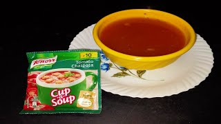 Knorr Tomato chatpata cup a soup🍅☕ in telugu Knorr cupasoup Preparation in telugu [upl. by Adnilrem]